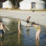 Les bains hivernaux au bord du lac près de Bellerive à Lausanne ont rencontré un vif succès (archives).